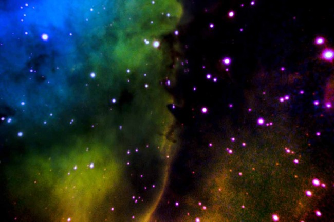 Stjernehimmel med ulike farger